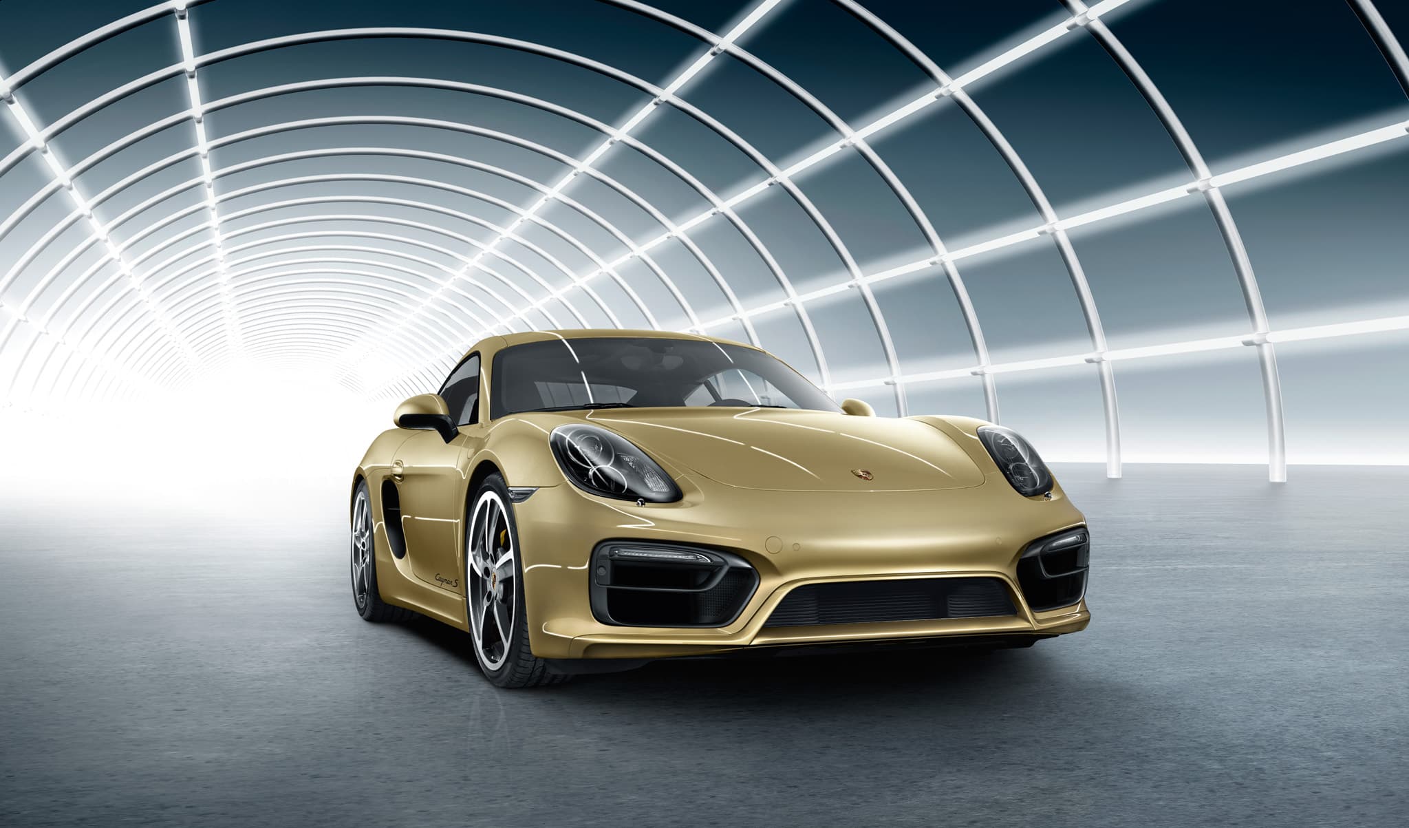 2016 Porsche 718 Cayman S in Lime Gold Metallic with Vehicle Accessories & Retro Fitting Cayman - SportDesign package