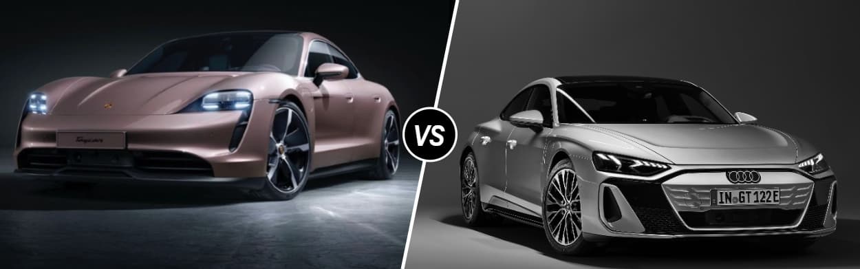 2025 Porsche Taycan vs 2025 Audi S e-tron GT near Oxnard, CA